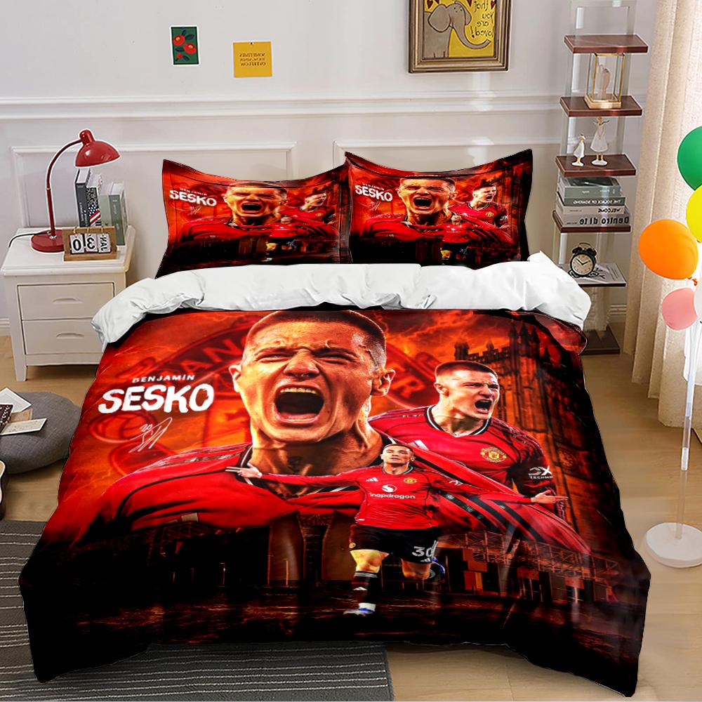 Ronaldo Yellow Bedding Set  Bedding Duvet Cover Set Duvet Cover Pillowcases Home Decor (1 * Duvet Cover 2 * Pillowcases, without duvet insert) 135x200cm