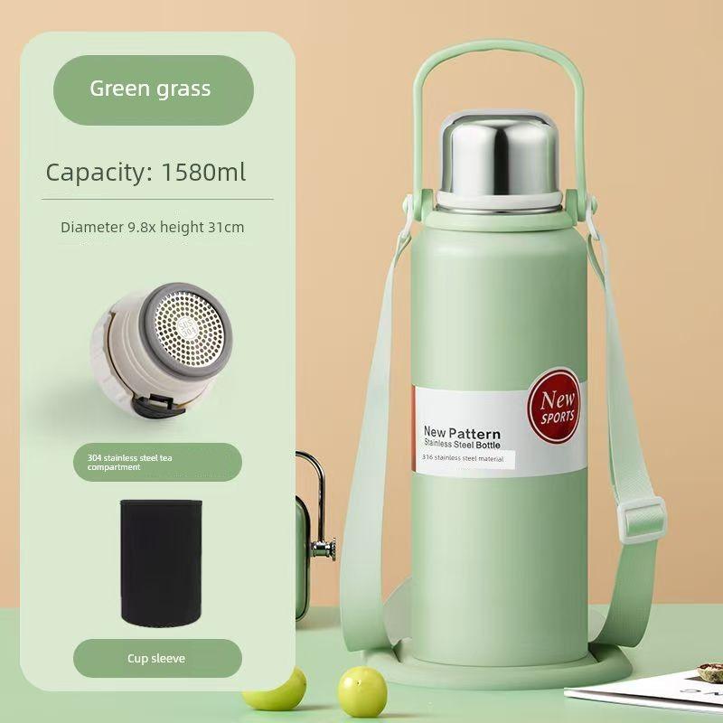 Stainless Steel 316 Large Capacity Vacuum Cup for Male and Female Students Good-looking Tea Cup Portable Car Outdoor Kettle