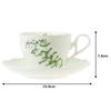 Noritake English Herbs Cup Saucer Both Coffee and Bone & (for Tea), 250cc, Microwave-Safe, Thyme, China, T97887/4942