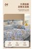 Pure Cotton Matte Printed Four-piece Bed Sheet and Duvet Cover Home Bed Set