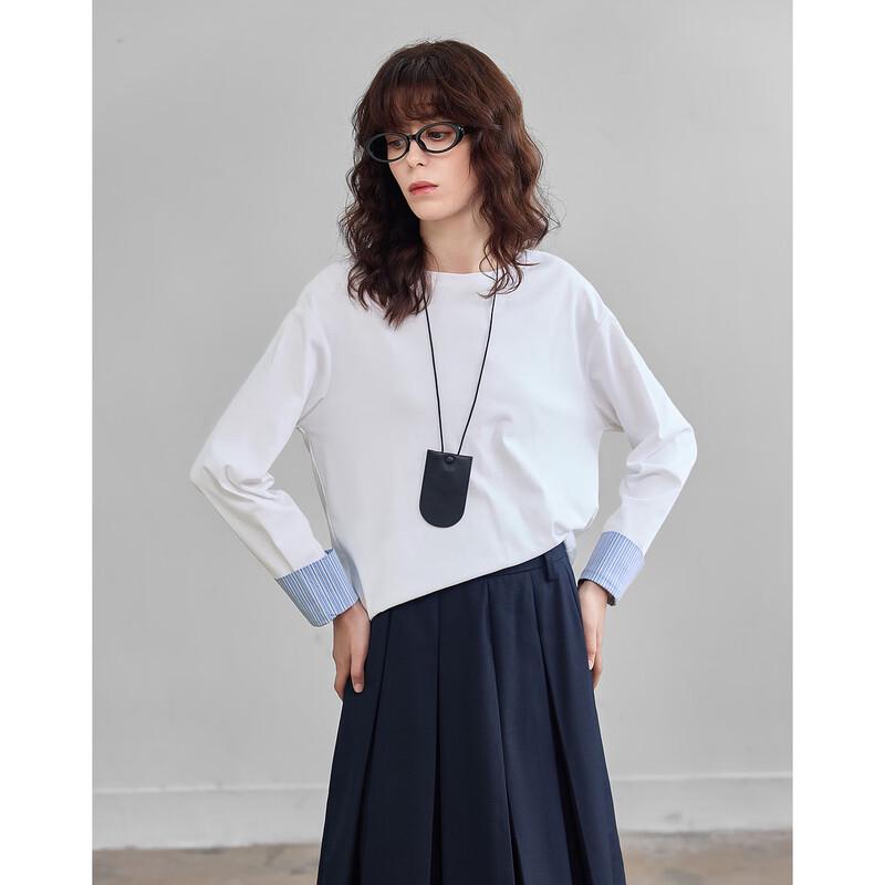 

Demana Women s Color Block Long Sleeve Cotton T-Shirt XL