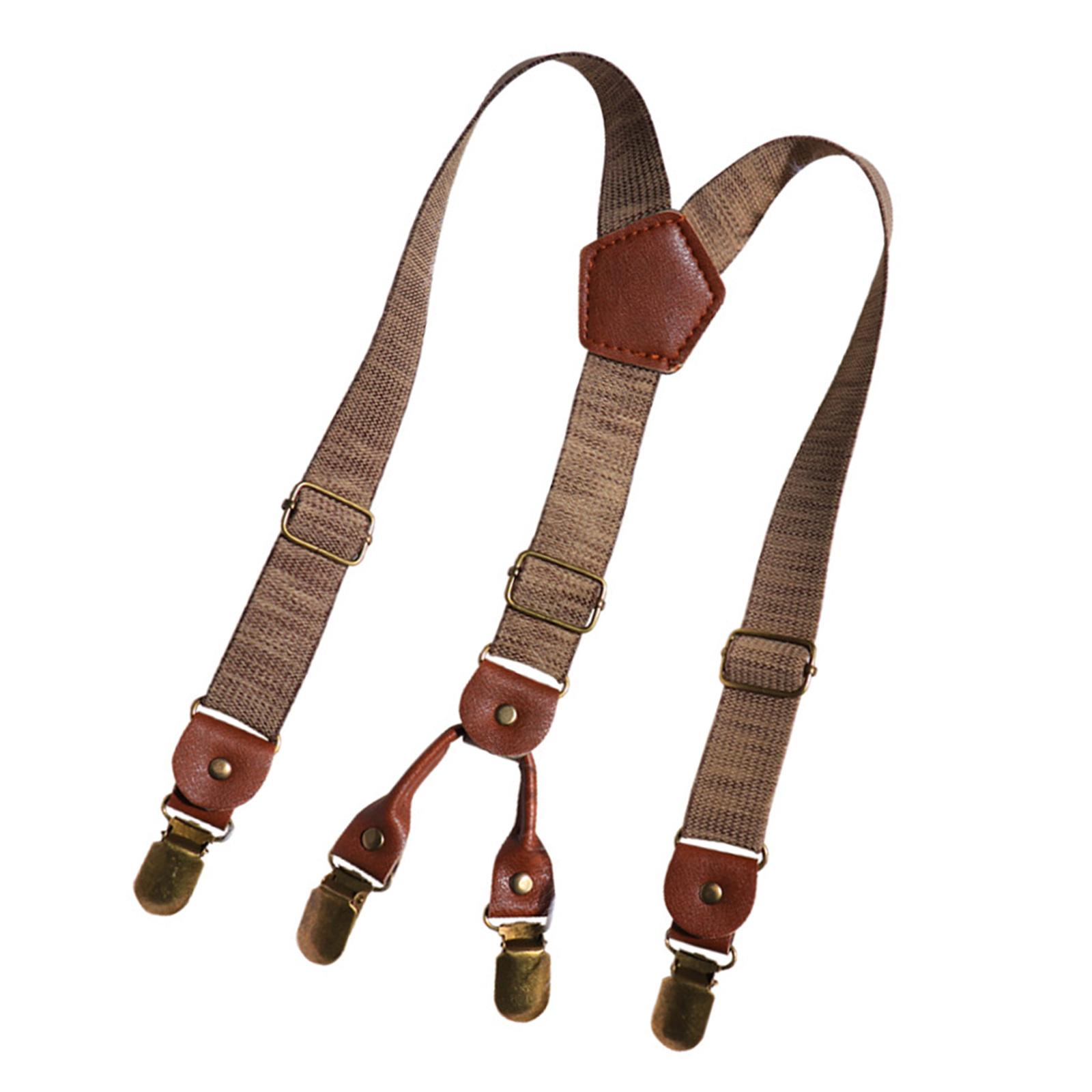

Adjustable Children Suspenders Strap For Trouser Pants NonSlip Secure With 4 Clip Design 2.5cm Width for School Event