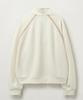 Seteo Lawton Half Zip-Up Sweatshirt Cream