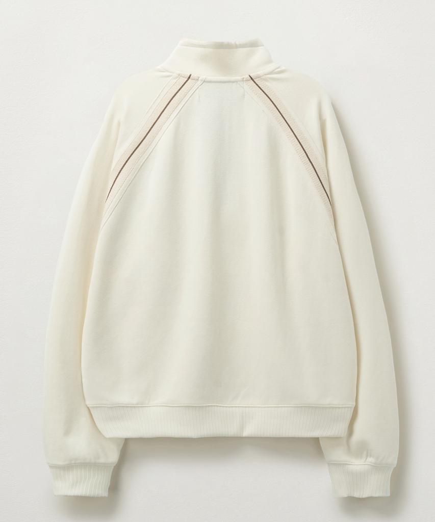 Seteo Lawton Half Zip-Up Sweatshirt Cream