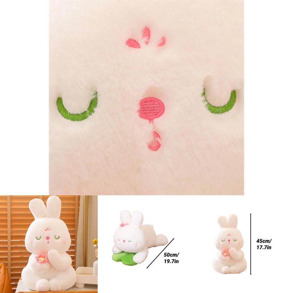 New Bunny Plush Toy Doll Soft And Fluffy Lotus Seat Cushion Sitting Rabbit Ideal Gift For Kids Bunny Plush)