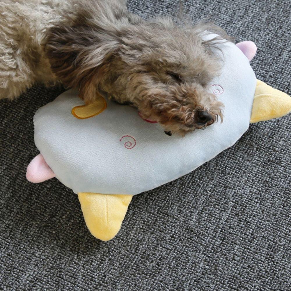 Cartoon Soft Deep Sleep Cat Pillow Kitten Headrest Dog Sleeping Pillow Pet Neck Protector