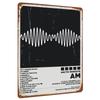 Arctic Monkeys AM Álbum Padrão de Onda Lata de Metal Personalizada Decoração de Casa Pôster de Música