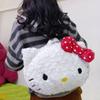 My Melody Girls Plush Backpack With Large Capacity For School And Daily Use