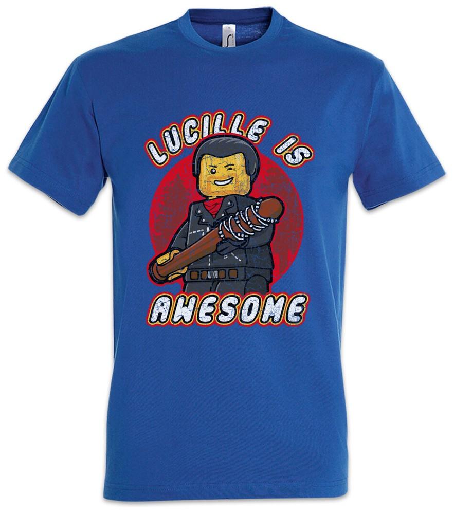 

Lucille Is Awesome T-Shirt The Negan Baseball Bat Walking Zombie Dead TV Fun 2XL