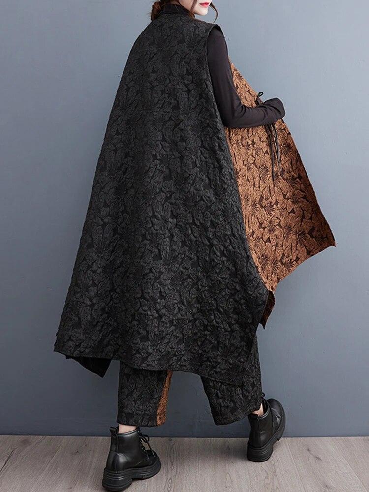 XITAO Винтажный комплект из двух предметов с цветочным принтом — фото 3