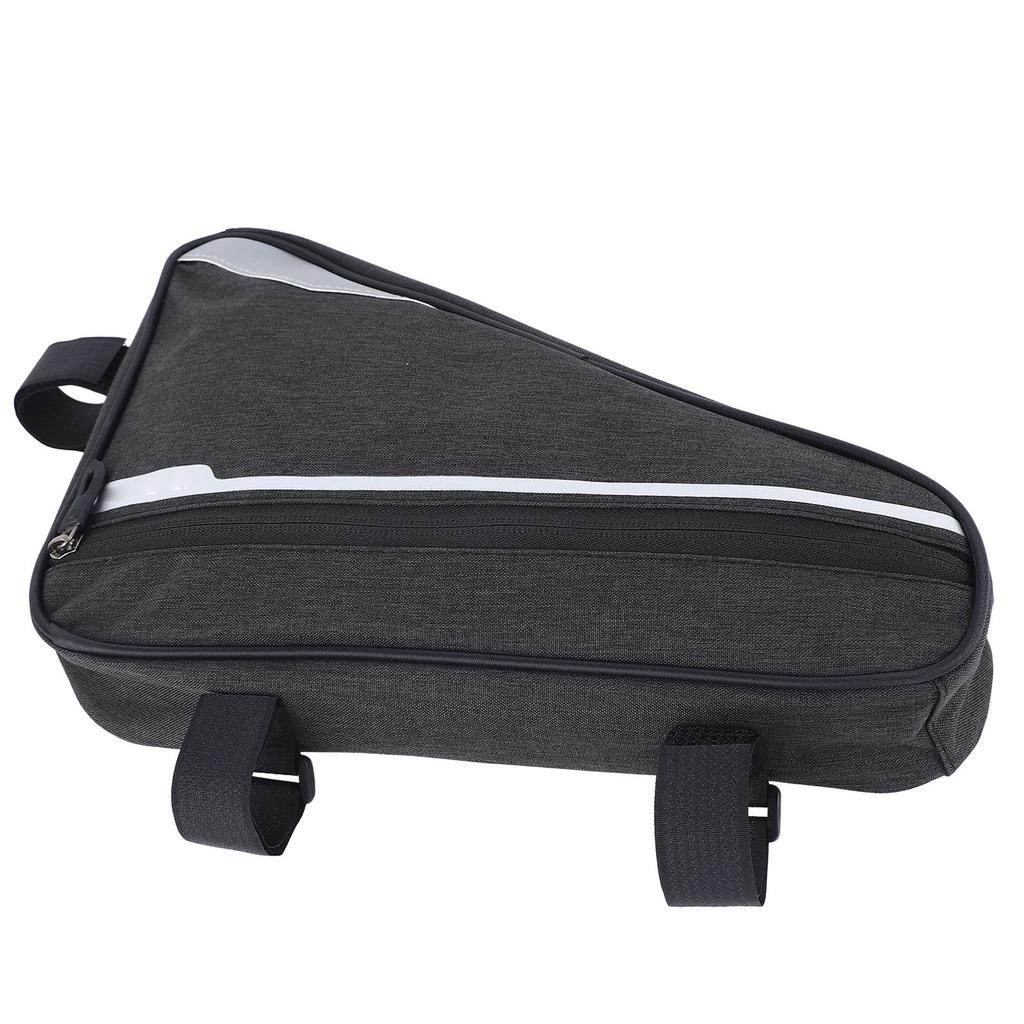 Bike Triangle Frame Bag 1.2L Polyester Fiber Waterproof Bike Under Top Tube Corner Pouch for