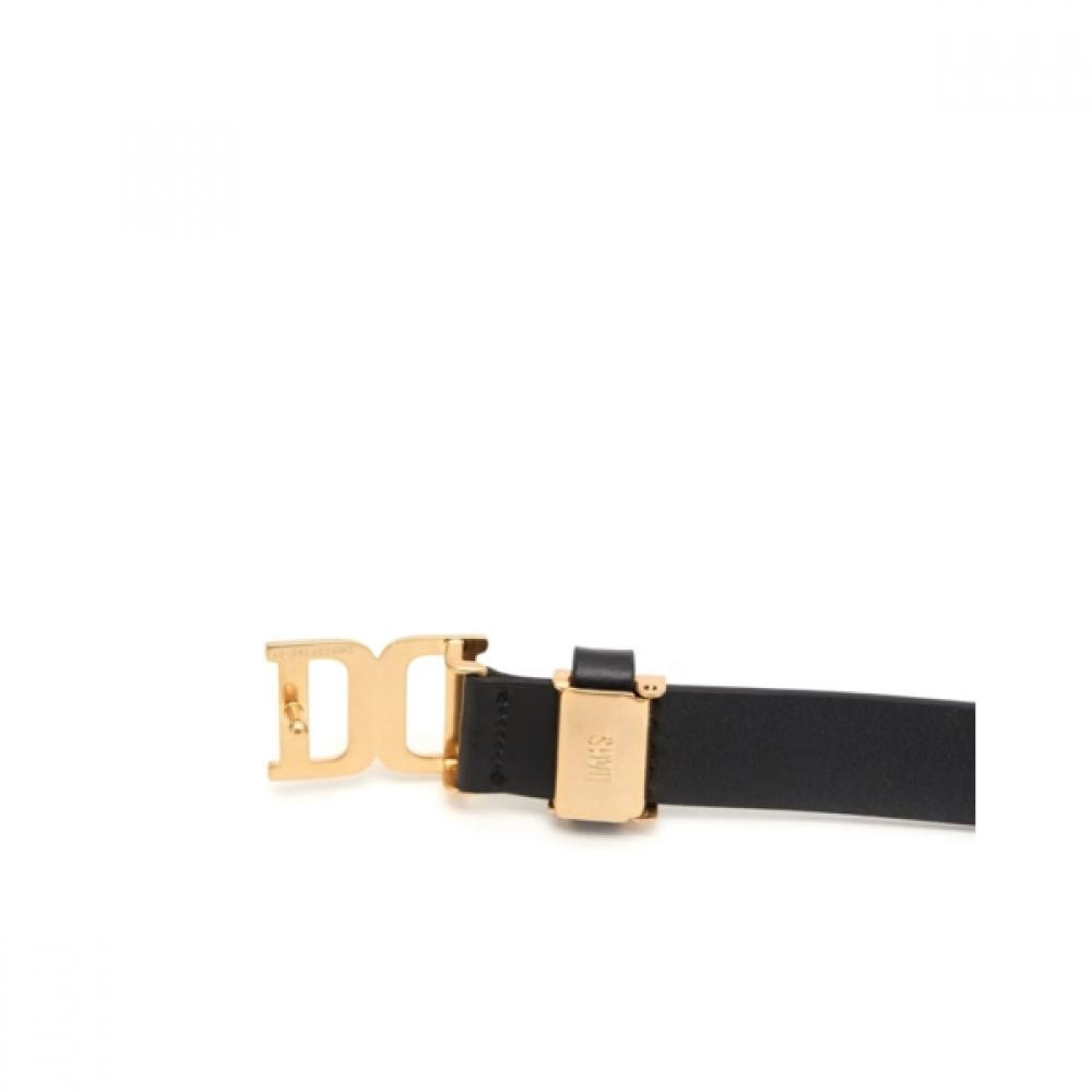 Daks Women Black Cowhide Metallic Buckle Belt 25mm Dbbe6f793bk