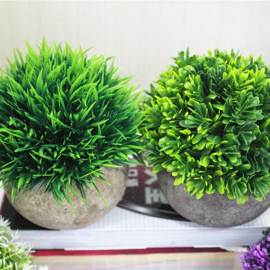 Umělý květináč rostlina tráva papírová buničina květináč Bonsai Ornai Garden Decor Decor