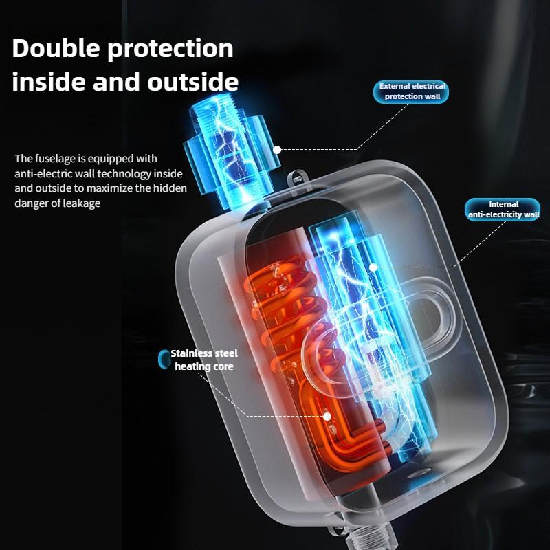 Household Intelligent Digital Display Water Heater Mini Small Constant Temperature Instant Electric Water Heater Shower Set