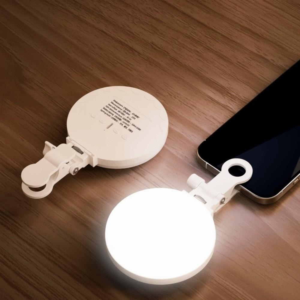 Clip-Halterung Mini-Fülllicht 3-farbige LED-Clip-Leuchte Handheld-Fotoleuchte Live-Streaming