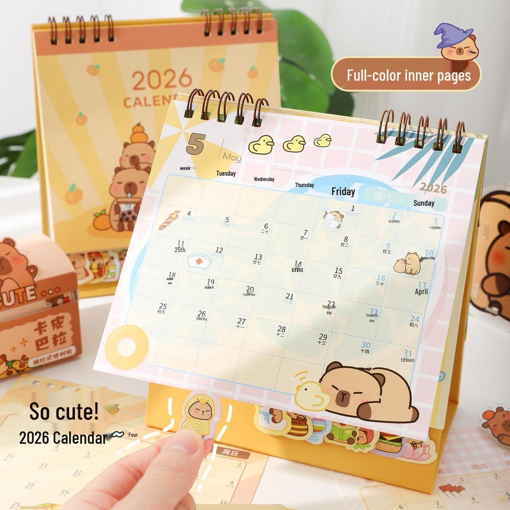 2026 Year of the Horse Creative Chinese Style Desk Calendar - Monthly, Small, Ornament, Perfect for Office or Student.