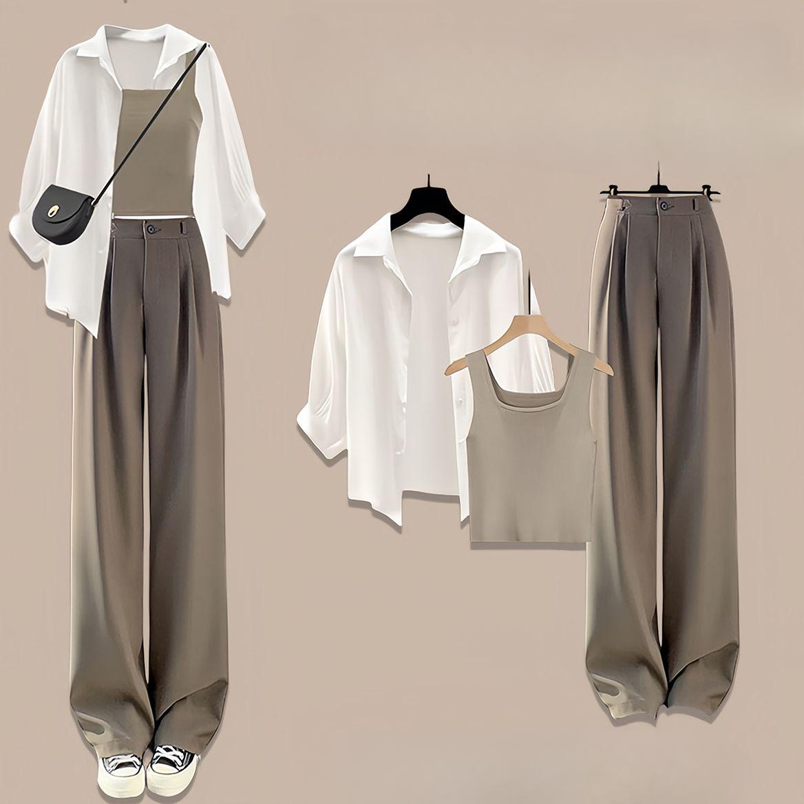 

Солнцезащитная рубашка, женский костюм высокого класса, костюм-тройка для зрелого темперамента с узором Майяра M