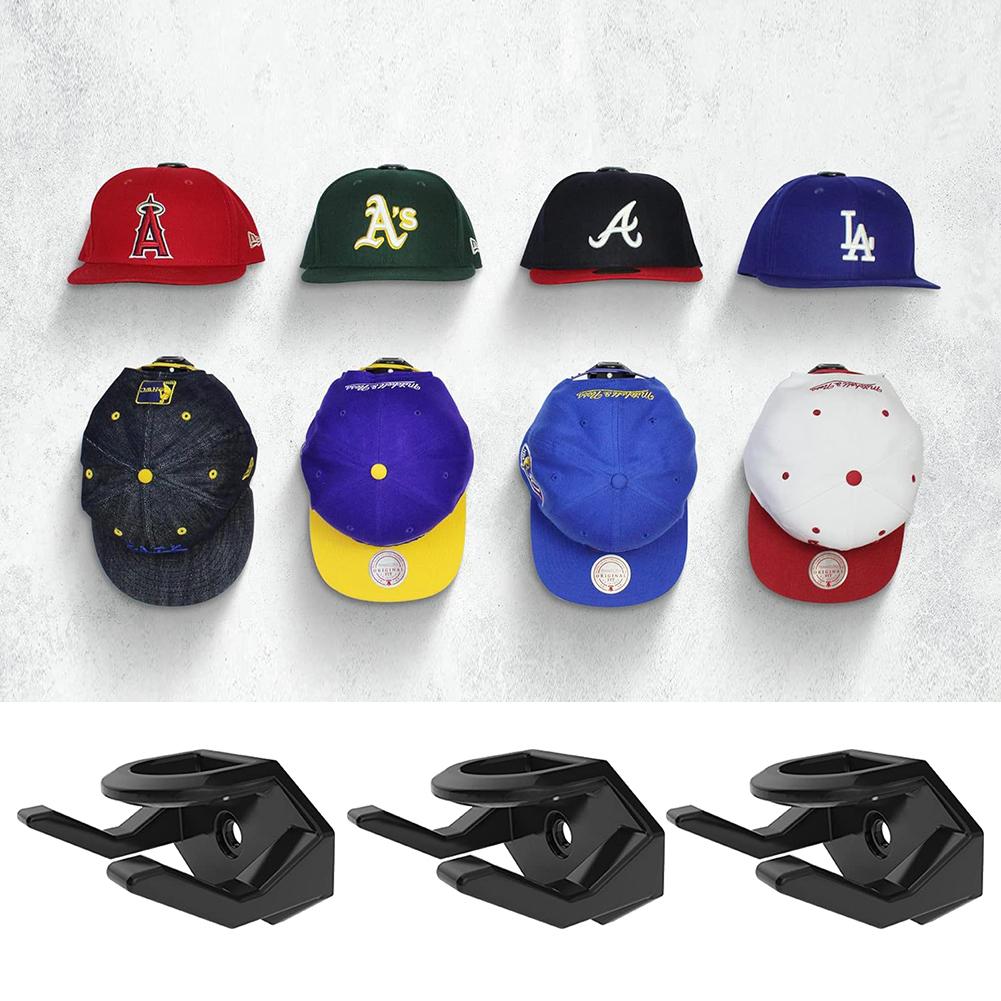 5Pcs Baseball Cap Holder Rack Hat Organizer Storage Modern Baseball Caps Hangers Rack Hanging Organizer for Door Wall