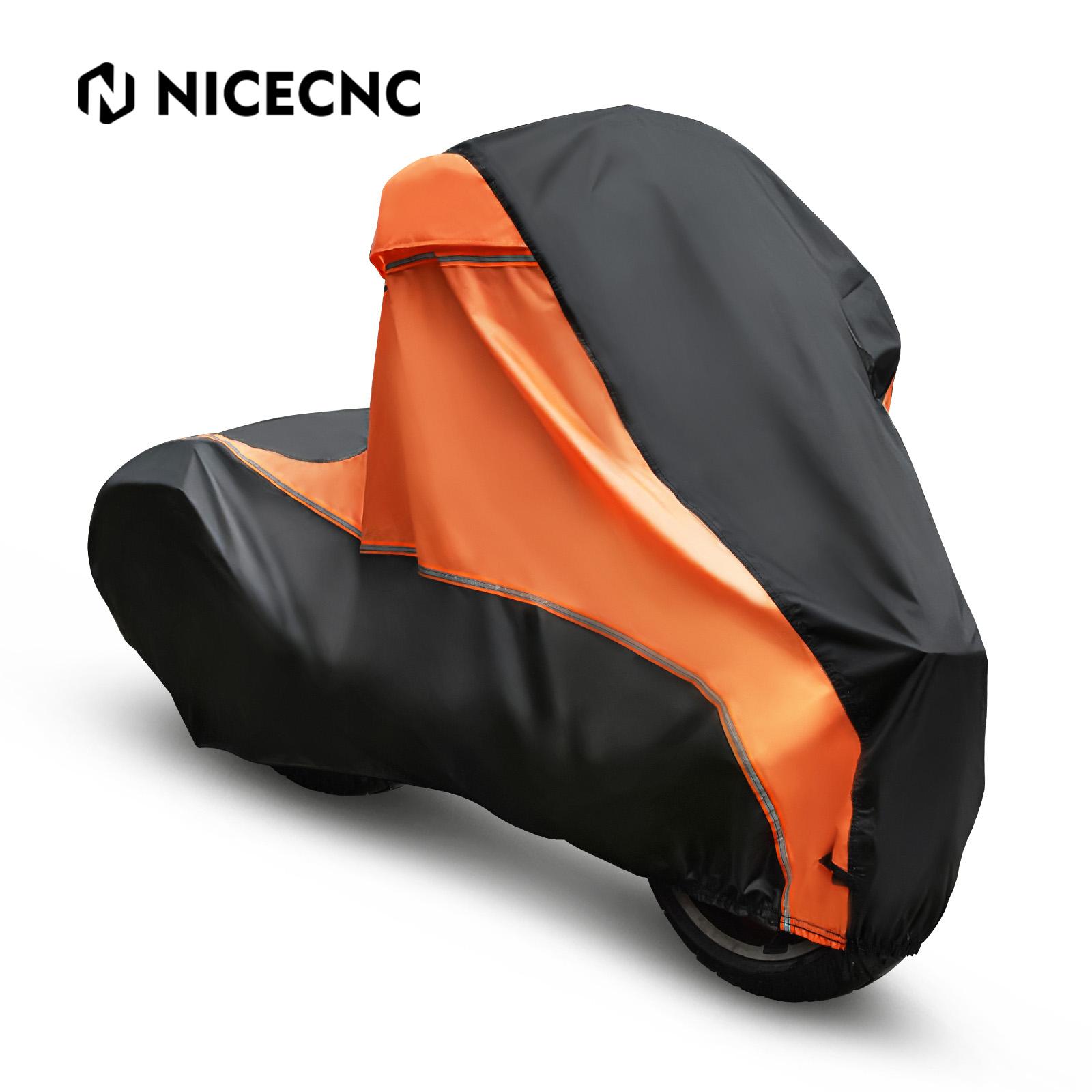 Motorcycle Cover For Harley Touring Street Glide FLHX 2006-2023 Road King /Road Glide/Street Glide /Special with Dual Side Cases оранжевый