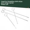 Long Hook Needle Threader For Elastic Bands Easy Quick Insert Metal Threader Sewing Threading Tool For Clothing Handbag