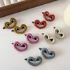 Korean Cute Candy Color Heart Duckbill Hair Clips for Bangs