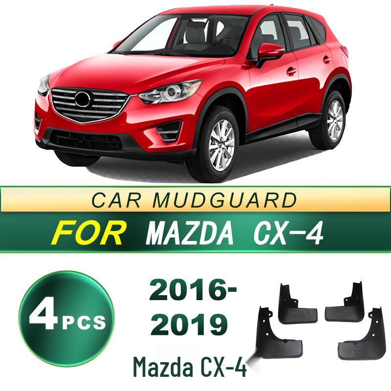 Mazda CX-4 2016-2019 Soft Rubber Tire Mud Flaps - No Drill Installation