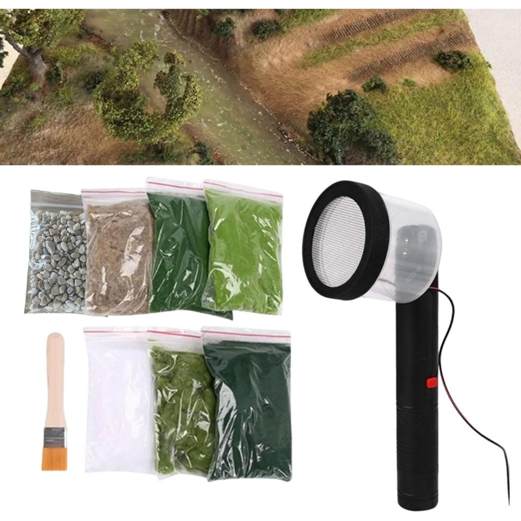 Electrostatic Flocking Machine Static Grass Applicators Decorative Tools Planter Flock