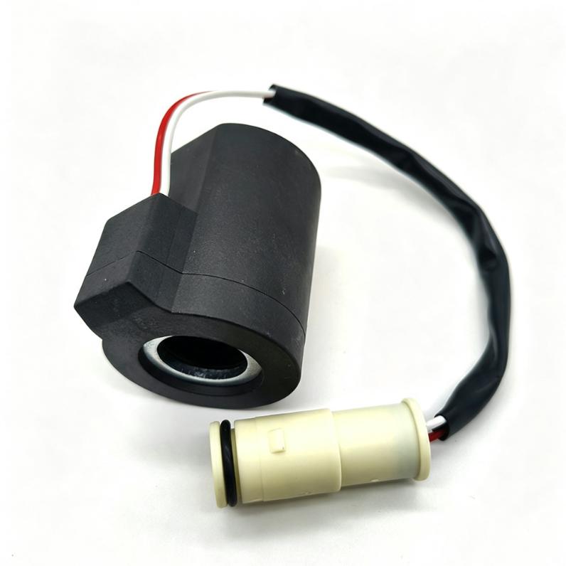 EC210B 240B 360B For Excavator For Pilot Solenoid Valve Coil Compatible with 12V and 24V Hydraulic Control Systems