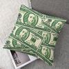 Greenback Flood square Jacquard Pillow Cover for Sofa Office Waist Cushion Cover Home Decorative Pillowcase