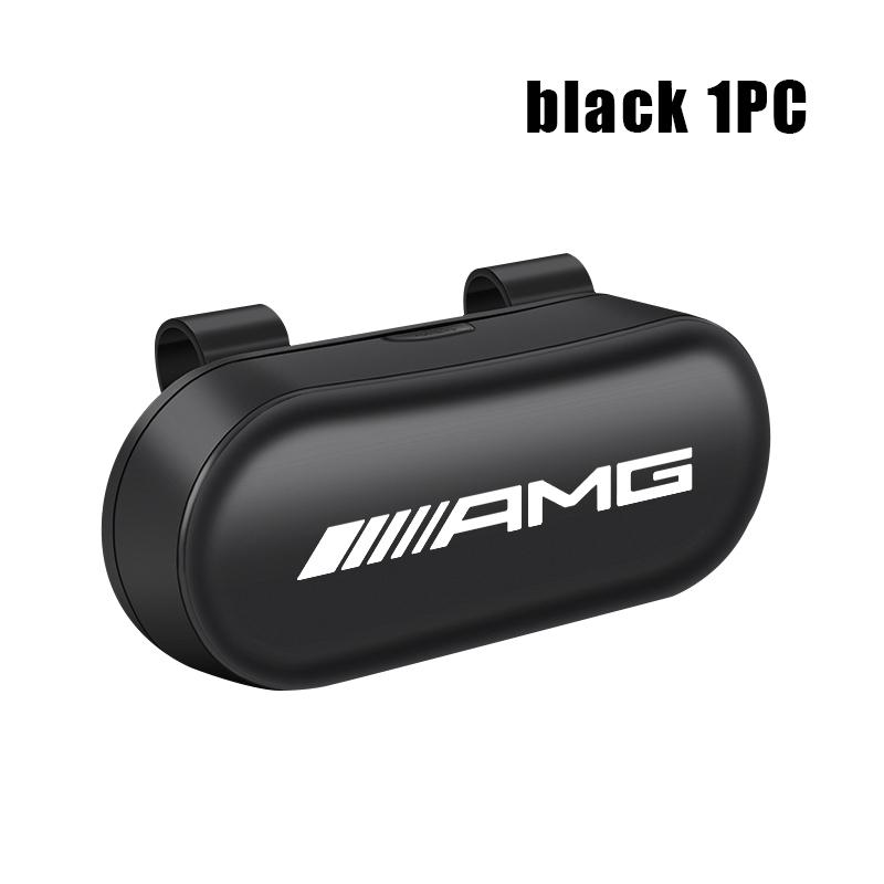 For AMG Car Visor Sunglasses Glasses Case Glasses Holder Clip Box Mercedes Benz Exclusive C200 C260 C300 W202 W203 W204 W205 GLC