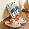 Ademende katoenmix slippers Dames Heren Indoor Slipper Zachte zool Cartoon Design Liefhebbers Thuis Vloer Schoenen Liefhebbers Mode Slides