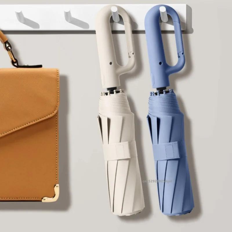 Extra Large Reinforced Wind-resistant Rain-resistant Dual-purpose UV Blocking Fully Automatic Ring-buckle Umbrella