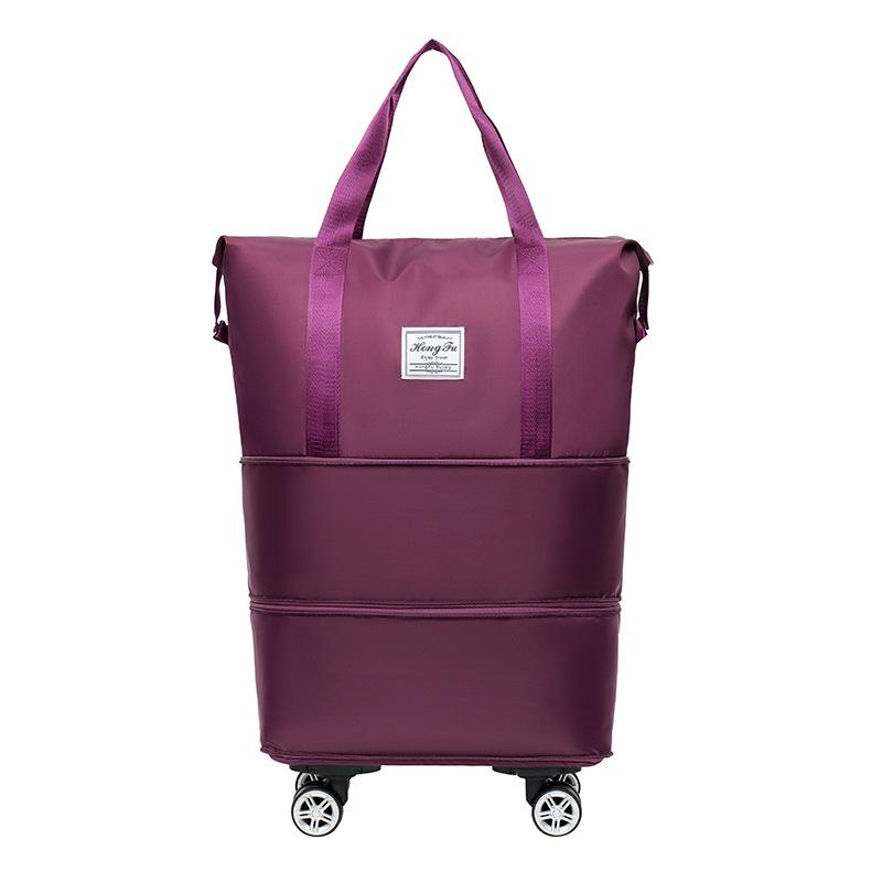 Borsa da viaggio Borsa a mano da pendolare di grande capacità Borsa da viaggio espandibile a tre strati staccabile con ruote universali Borsa da cabina