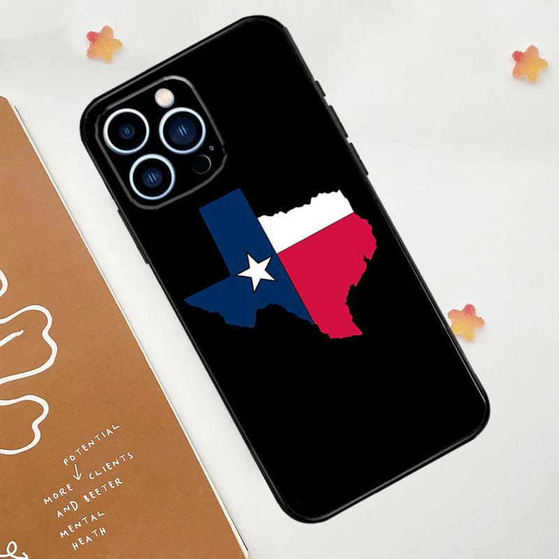 Texas Flag Phone Case For iPhone 17 Pro Max 14 11 15 16 Pro Max 13 12 Mini 16 Plus 16e 17 Air Funda