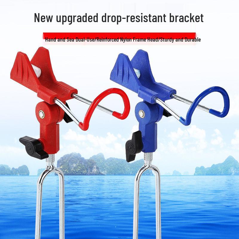 Universal Dual-Use Fishing Rod Holder Stand for Ground and Sea