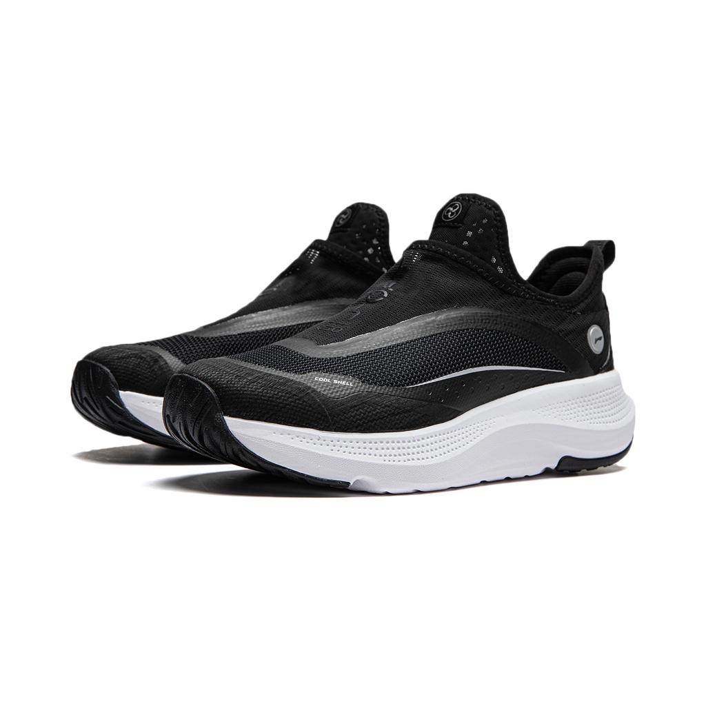 New LiNing Soft Go Anti Slip Wear Resistant Breathable Lightweight Low Top Casual Shoes Women's Black AGLU106-1