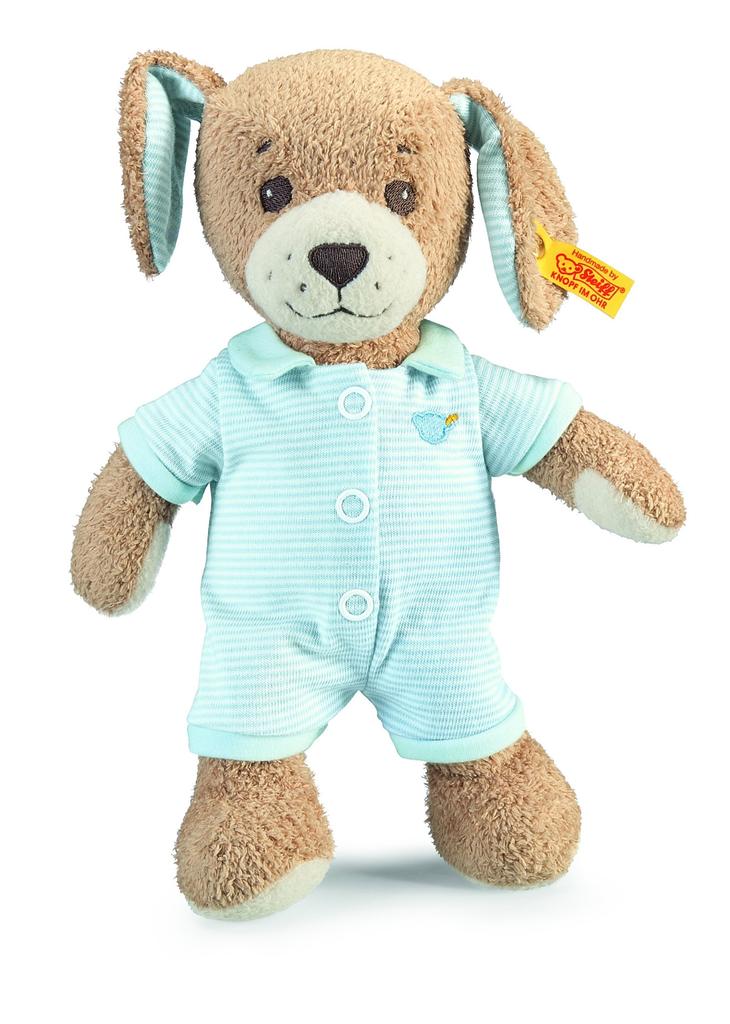 Steiff Good Night Dog Blue Plush a cute dog gentle on Toy, that's babies. [Product Code]