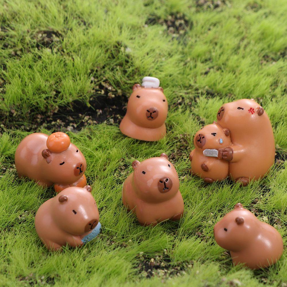 Animals Capibara Simulation Capibara Model Figure Capybara Animals Figures  Desk Decor