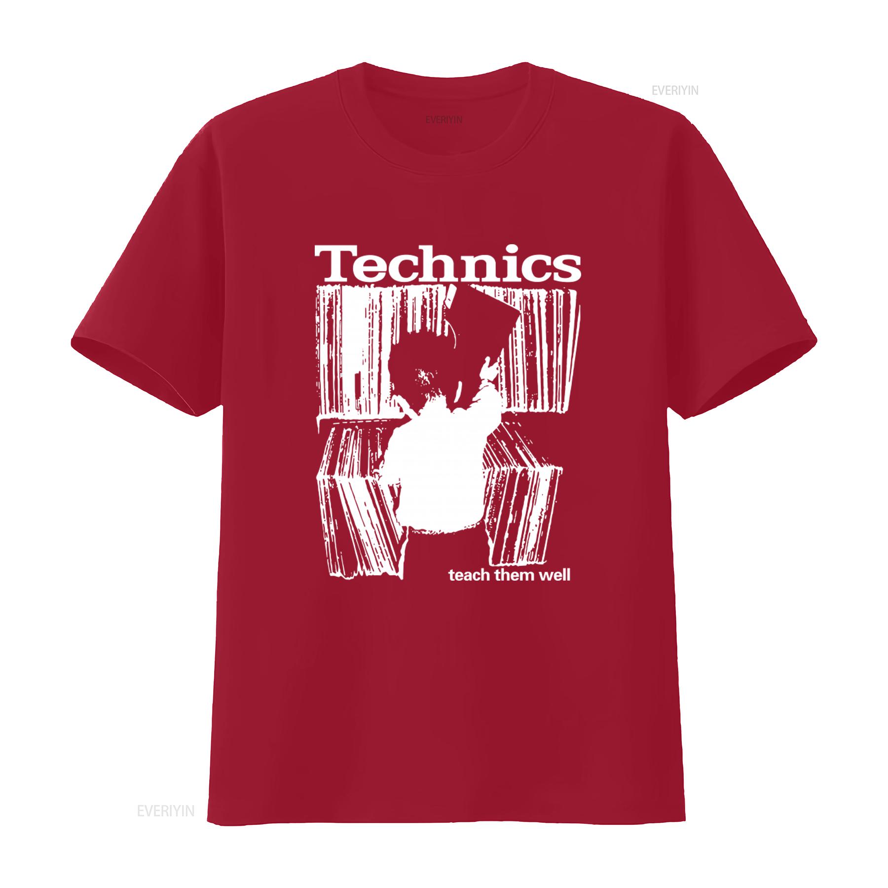 

Vintage Technics T Shirt Mens L Black Audio Hi Fi Turntables Hip Hop Dj Y2K 2000S Teach Them Well vintage Washed Comfortable S