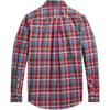 Polo Ralph Lauren Shirt Kids Plaid Logo Embroidery Long Sleeve Red Kids Tops 323918249-005