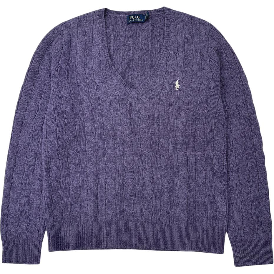 

Polo Ralph Lauren Ss26 V-Neck Wool Cashmere Blend Long Sleeve Sweater Classic Edition Women sweater 211569984-041 S