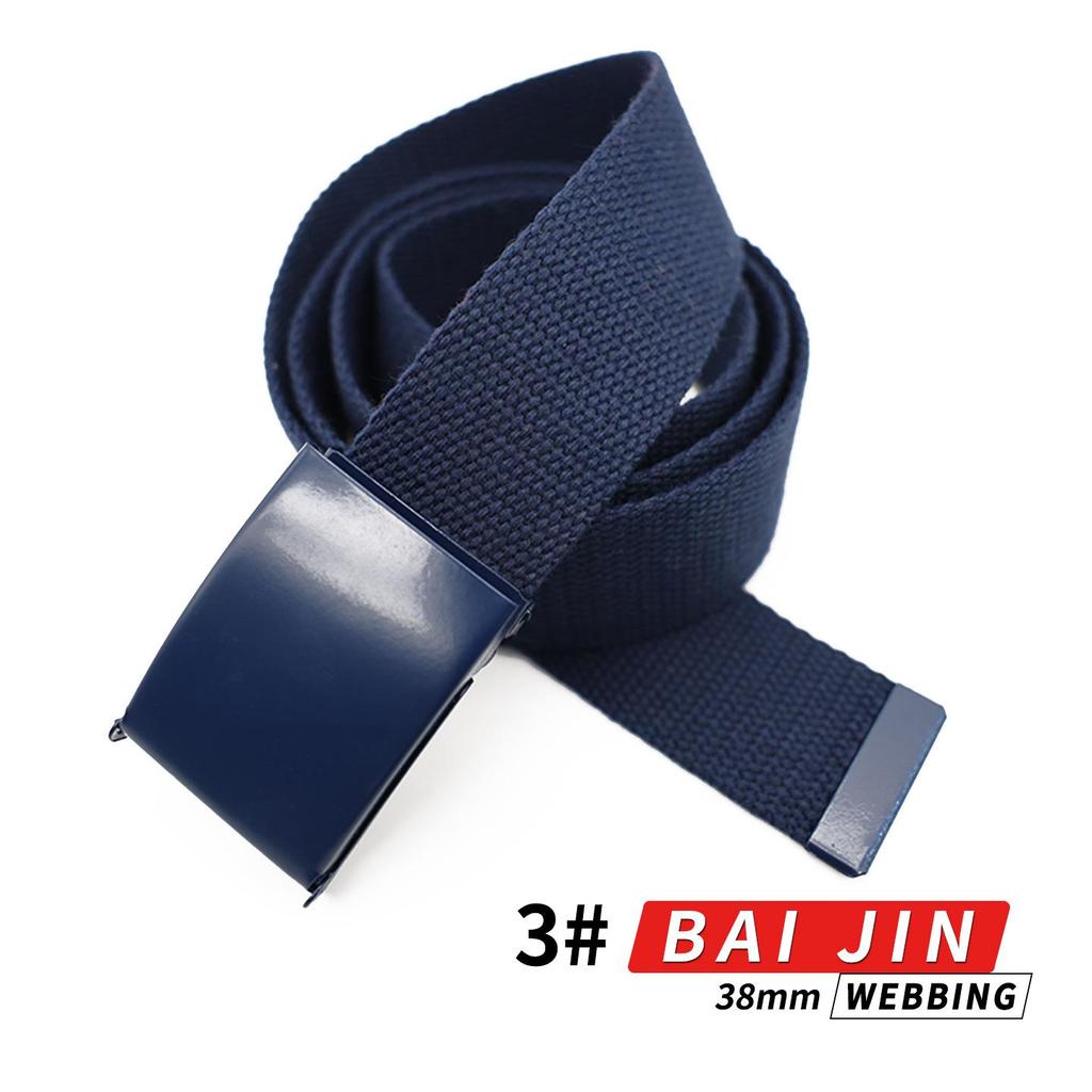 Canvas & Leather Multi-Color Casual Waist Belt - Stylish, Easy-to-Match Accessory for Students