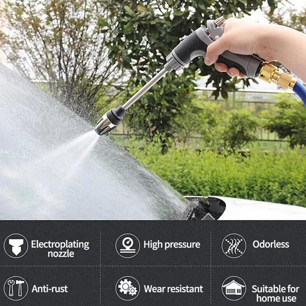 Pistolet à eau haute pression pour lavage de voiture, Nettoyage extérieur de camping-car, Nettoyage avec bouilleur à mousse, Buse pour tuyau d'arrosage de jardin, Douche de jardin