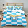 3PCS Lazio Football Crest Bedding set,Ideal For1pc Duvet Cover And 2pcs Pillowcases Perfect for Christmas gift,Ideal for Bedroom, Dormitory