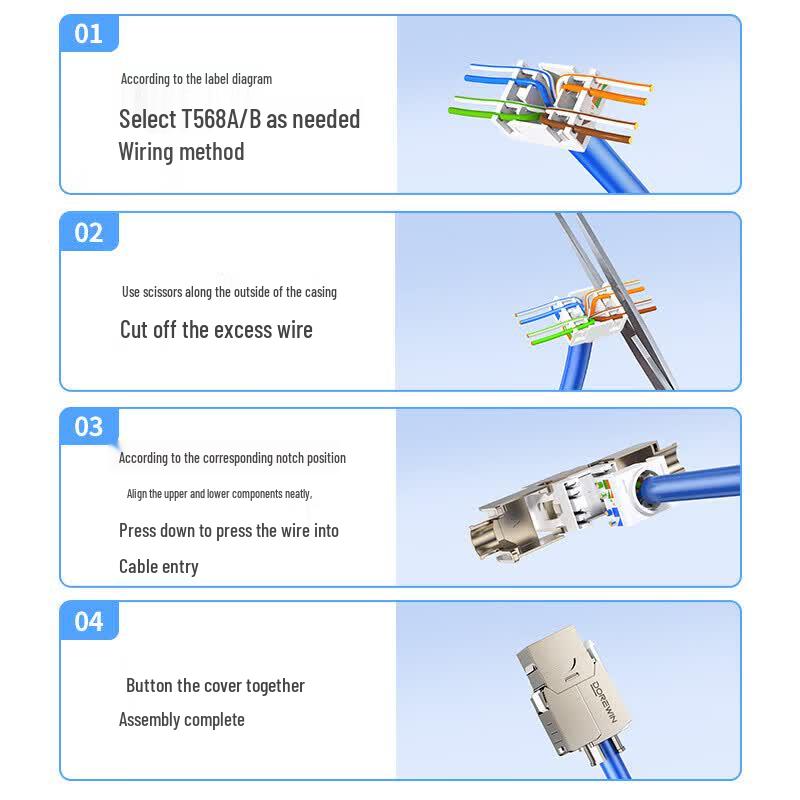 DOREWIN CAT6 Shielded Keystone Jack