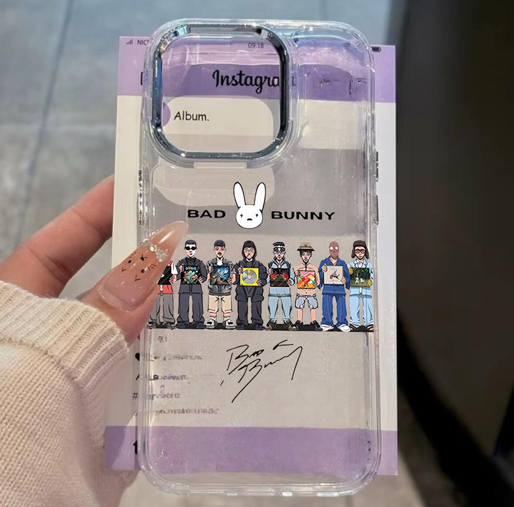 Raper nowy Bad Bunny Gorące Etui Na Telefon Dla iPhone 17 16e 16 15 14 13 12 11 Pro Max X XR XSMAX 8 7 Air Plus Przezroczyste Miękkie Etui
