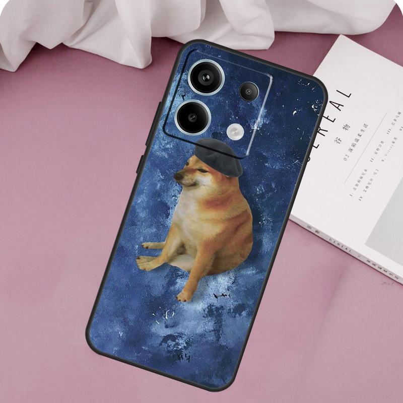 

Funny Cheems Doge Case For Redmi Note 13 Pro Plus 9 10 11 12 Pro 10S 11S 12S Redmi 12 9C 10C 12C 13C Cover Redmi 12C