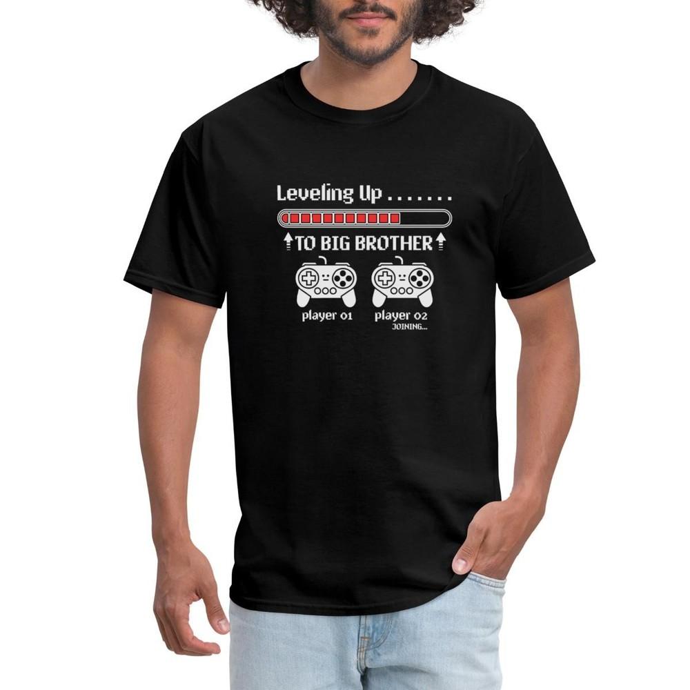 Leveling Up To Big Brother 2025 Promoted To Brother Men s T-Shirt Unisex T-Shirt S