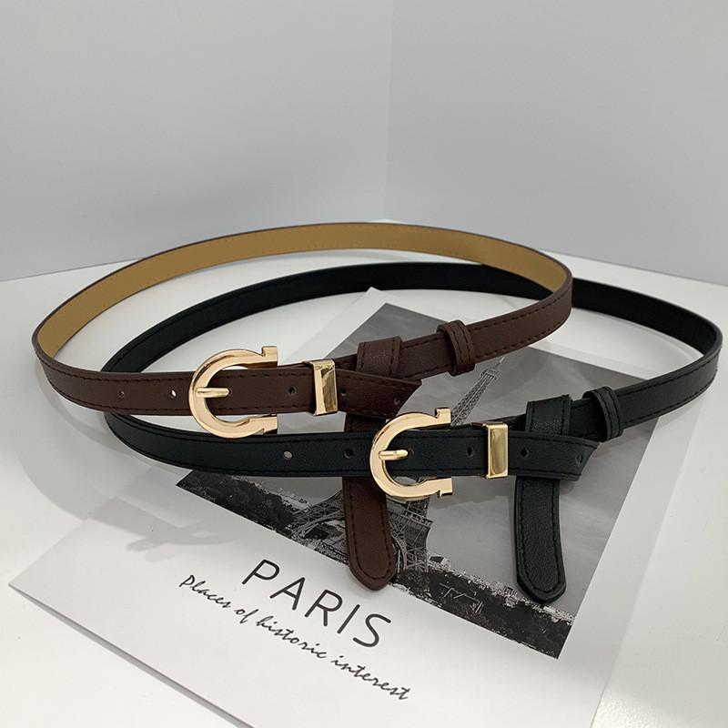 Stylish Women's Belt With Minimalist Pin Buckle Perfect For Dresses And Jeans