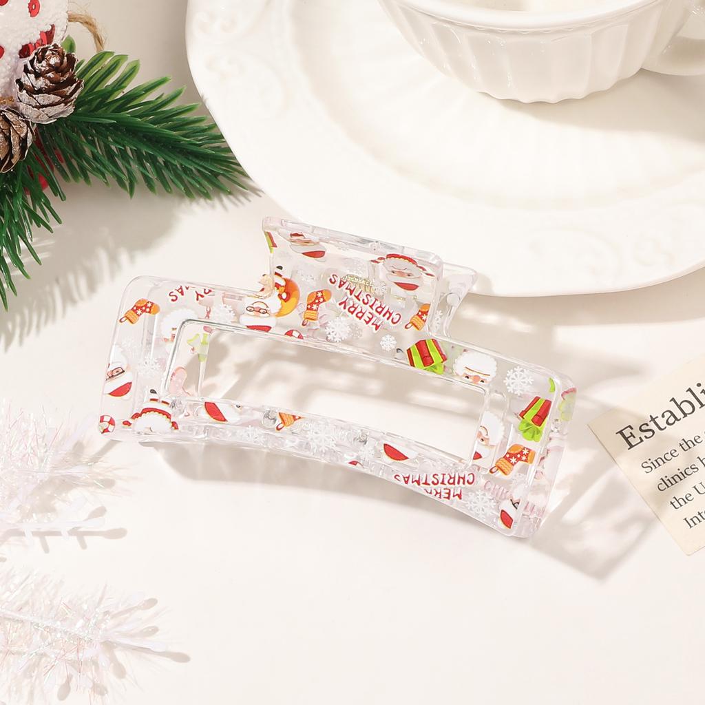 Weihnachts Haarnadel Dame Niedlich Süßer Druck Haarnadel Greifklemme Haarklammer Haaraccessoires